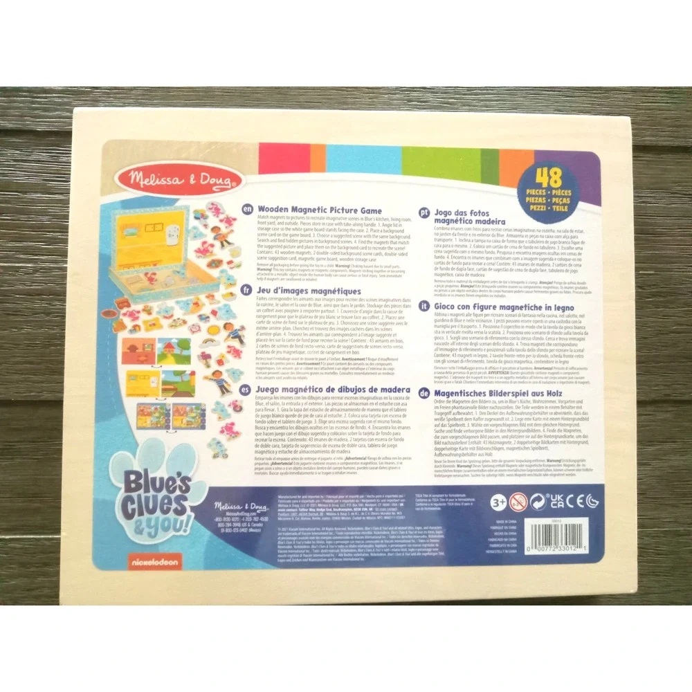 Melissa & Doug Blue's Clues & You! Wooden Magnetic Picture Game (48 Pieces) NEW